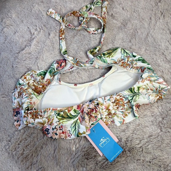 O’Neil’s | ARDEN FLORAL RUFFLE HI-NECK SWIM, Size 12, NWT - Picture 5 of 12
